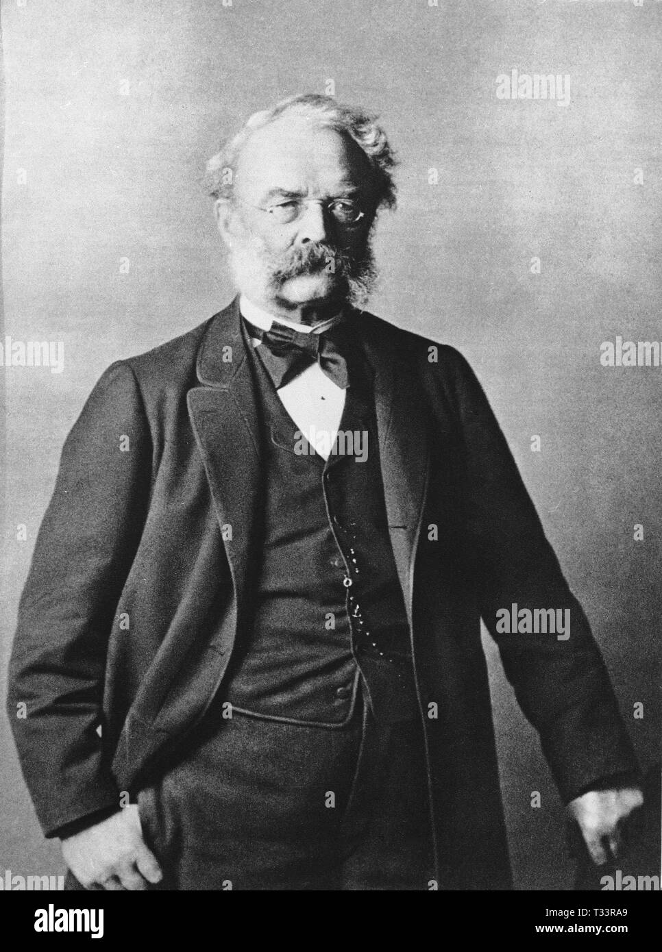 WERNER SIEMENS 1816/1892 INVENTOR ALEMAN DEL DINAMO ELECTRICO. Foto de stock