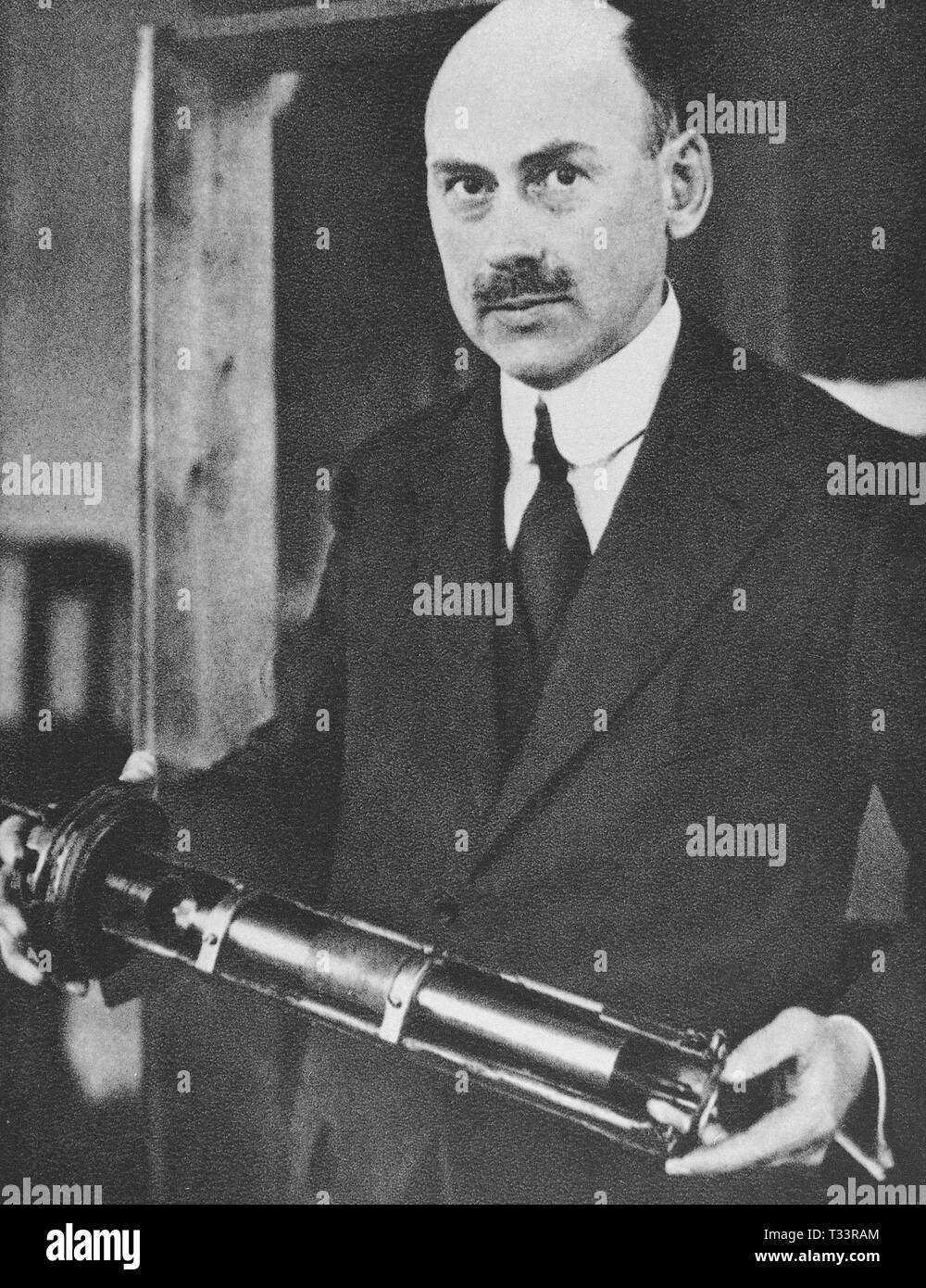ROBET GODDAR PRECURSOR DE LA ASTRONATUTICA 1882-1945. INVENTO EL COHETE CON MOTOR DE COMBUSTIÓN LIQUIDO EN 1923. ROBERT Goddard. Foto de stock
