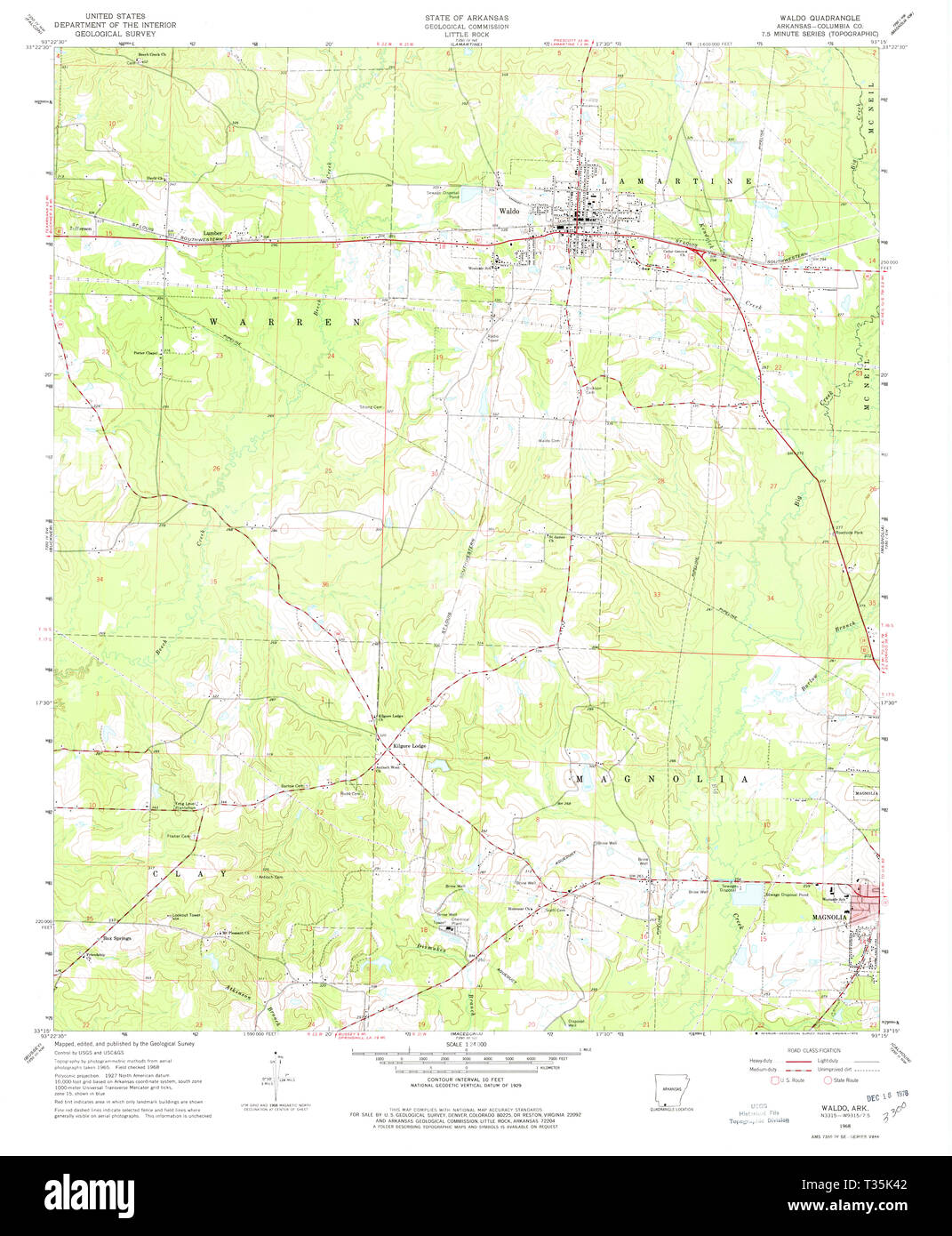 Mapa de waldo arkansas fotografías e imágenes de alta resolución Alamy