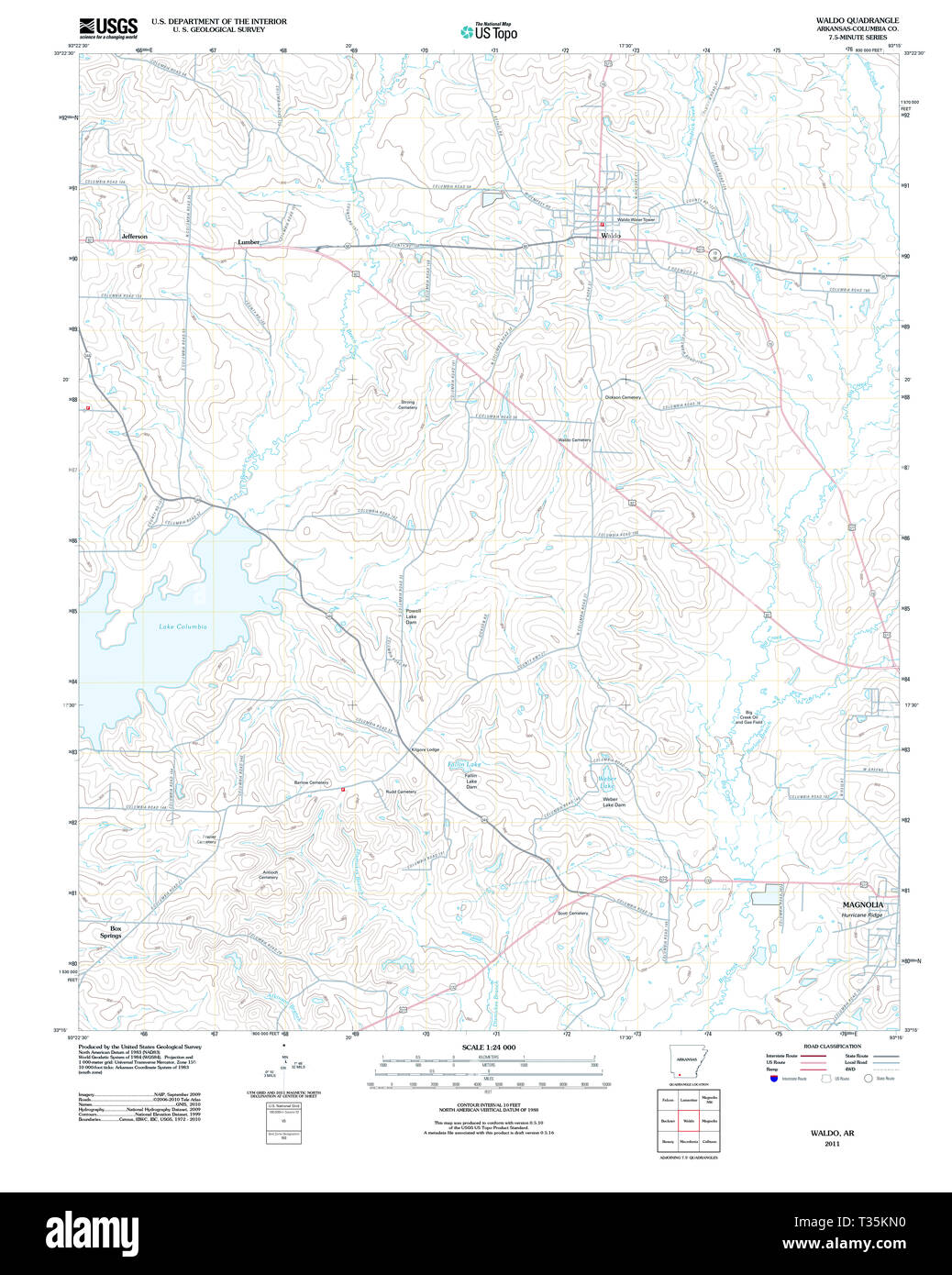 Mapa de waldo arkansas fotografías e imágenes de alta resolución Alamy
