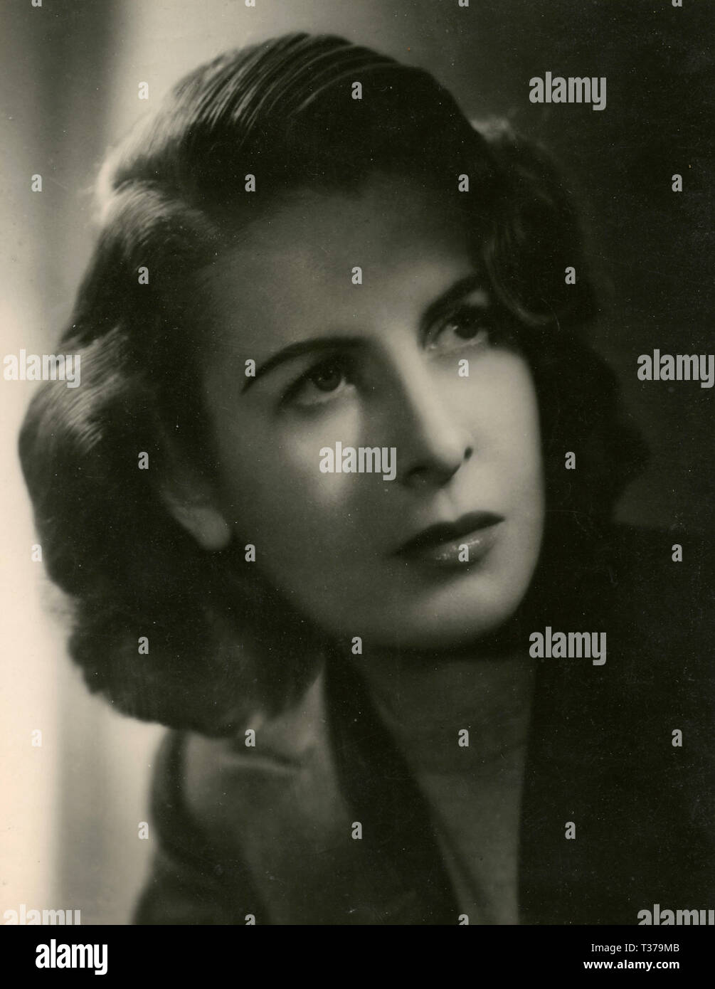 Retrato de la actriz Ruby Dalma, Italia 1940 Foto de stock