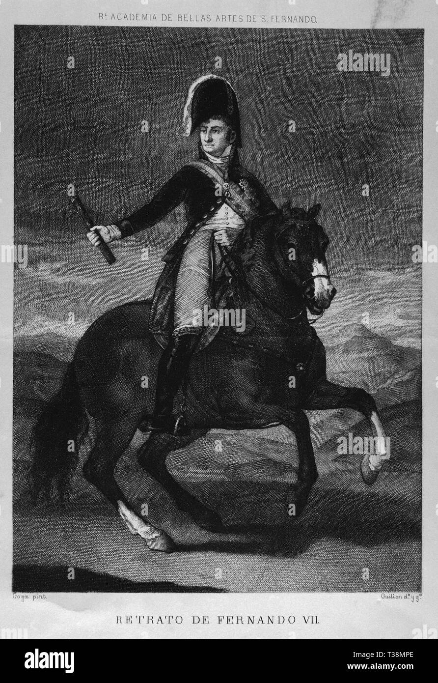 Rey ferdinand vii de españa Imágenes de stock en blanco y negro Alamy