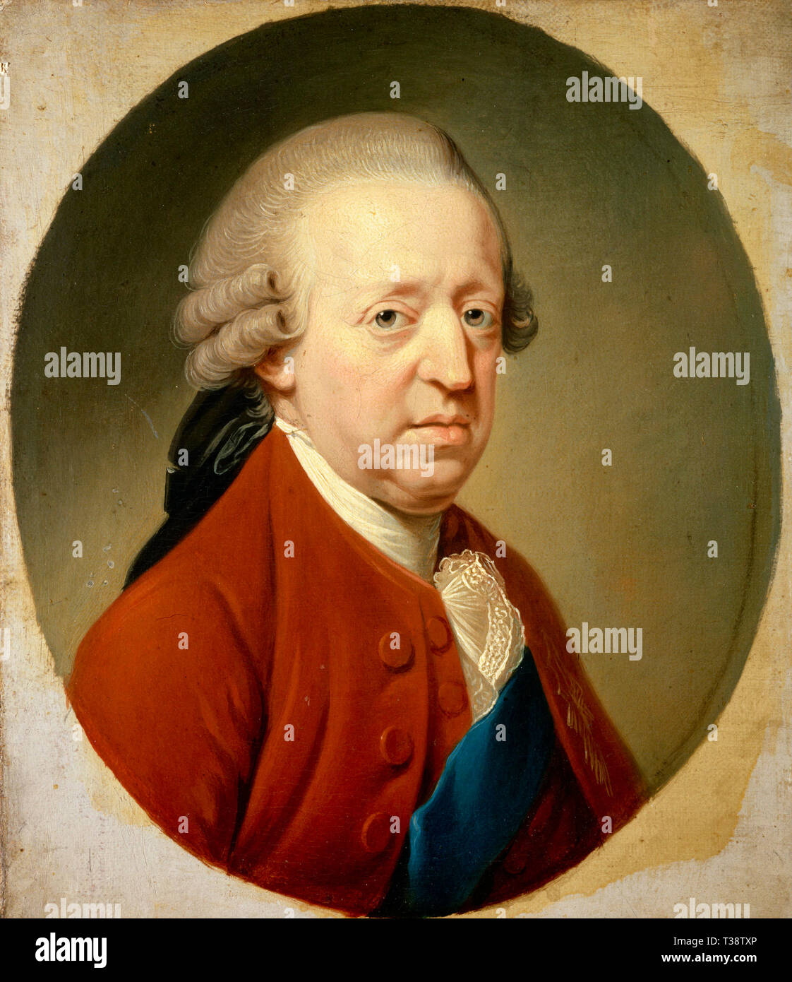 Retrato de Charles Edward Stuart (1720-1788) - Hugh Douglas Hamilton, circa 1785 Foto de stock
