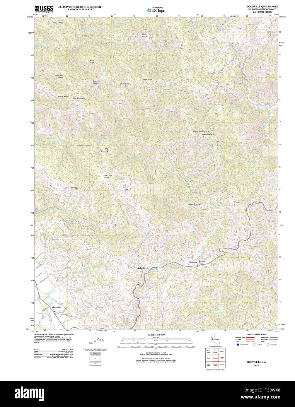 Mapa de boonville california fotografías e imágenes de alta resolución Alamy