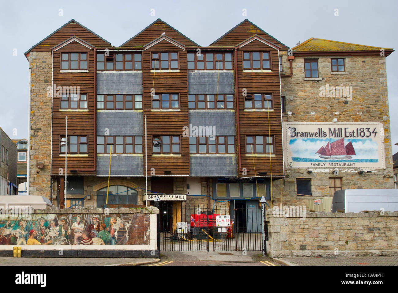 La Acería de Branwell, Penzance, Cornwall, Inglaterra. Foto de stock