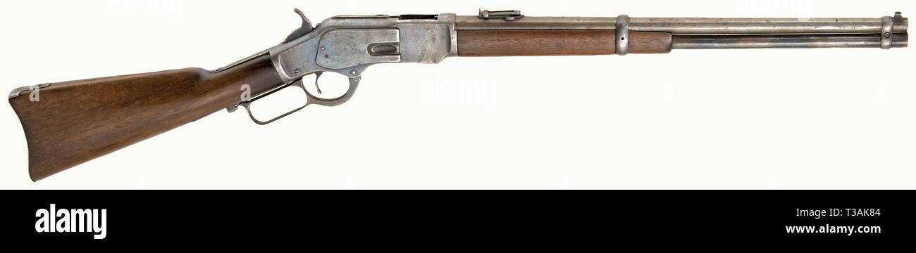 Civil de armas largas, los sistemas modernos, Winchester M 1873 sillin ring carabina, calibre 44, sin número, Additional-Rights-Clearance-Info-Not-Available Foto de stock