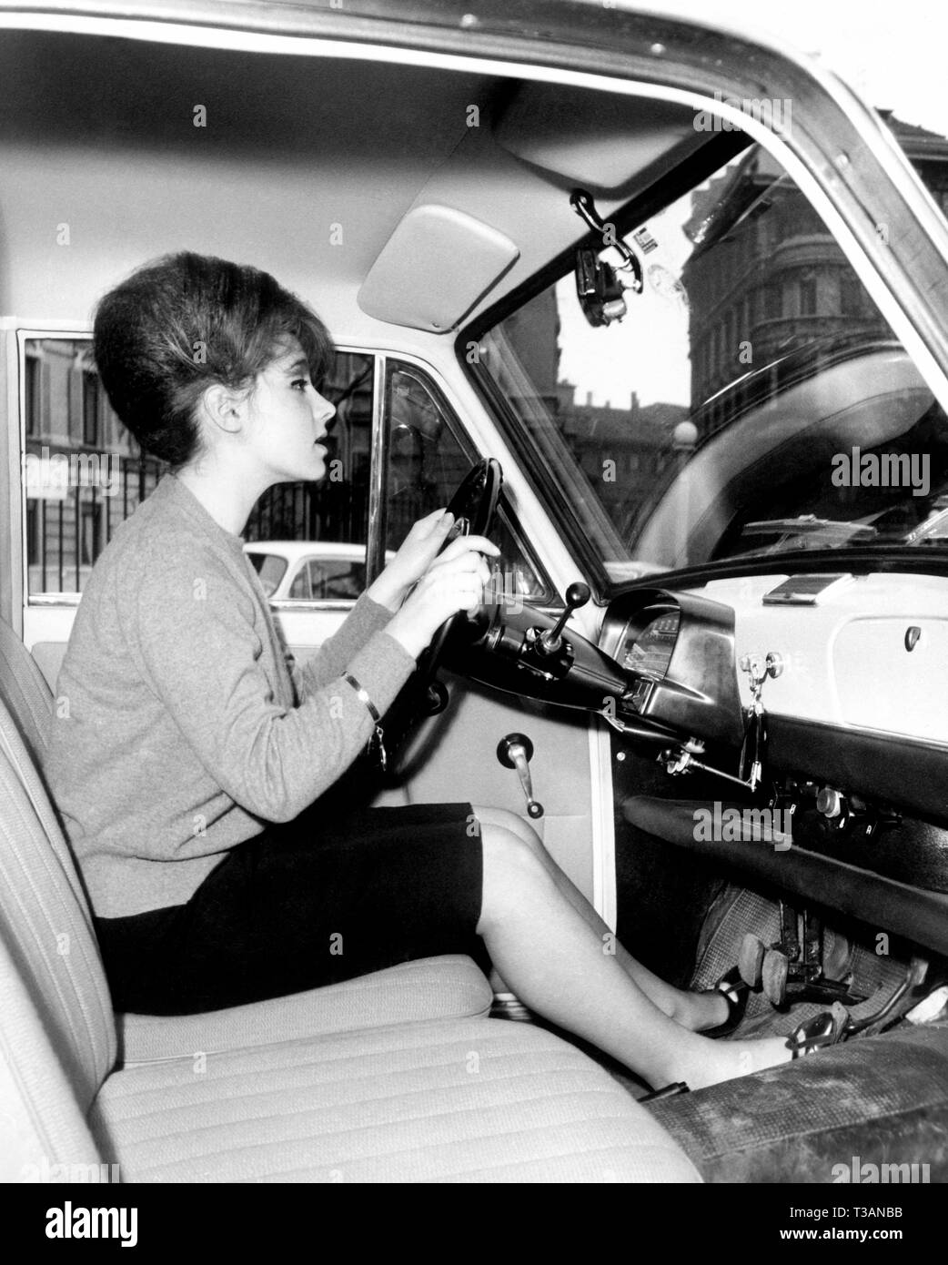 Escuela de conducción, 1965 Foto de stock