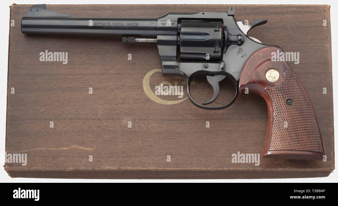 Colt Modelo del funcionario coinciden, Quinta Edición, calibre .38, Additional-Rights-Clearance-Info-Not-Available Foto de stock