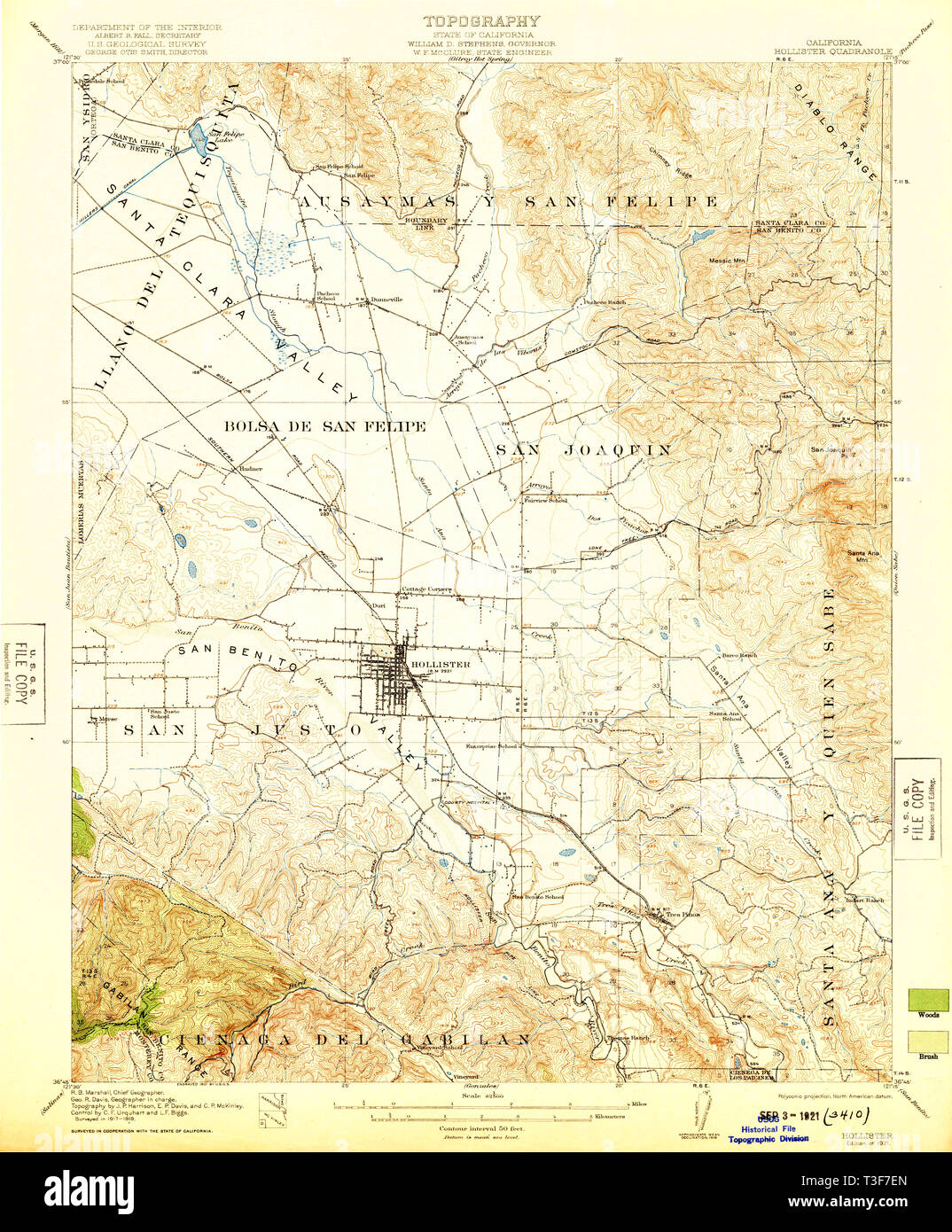 Mapa de hollister california fotografías e imágenes de alta resolución 