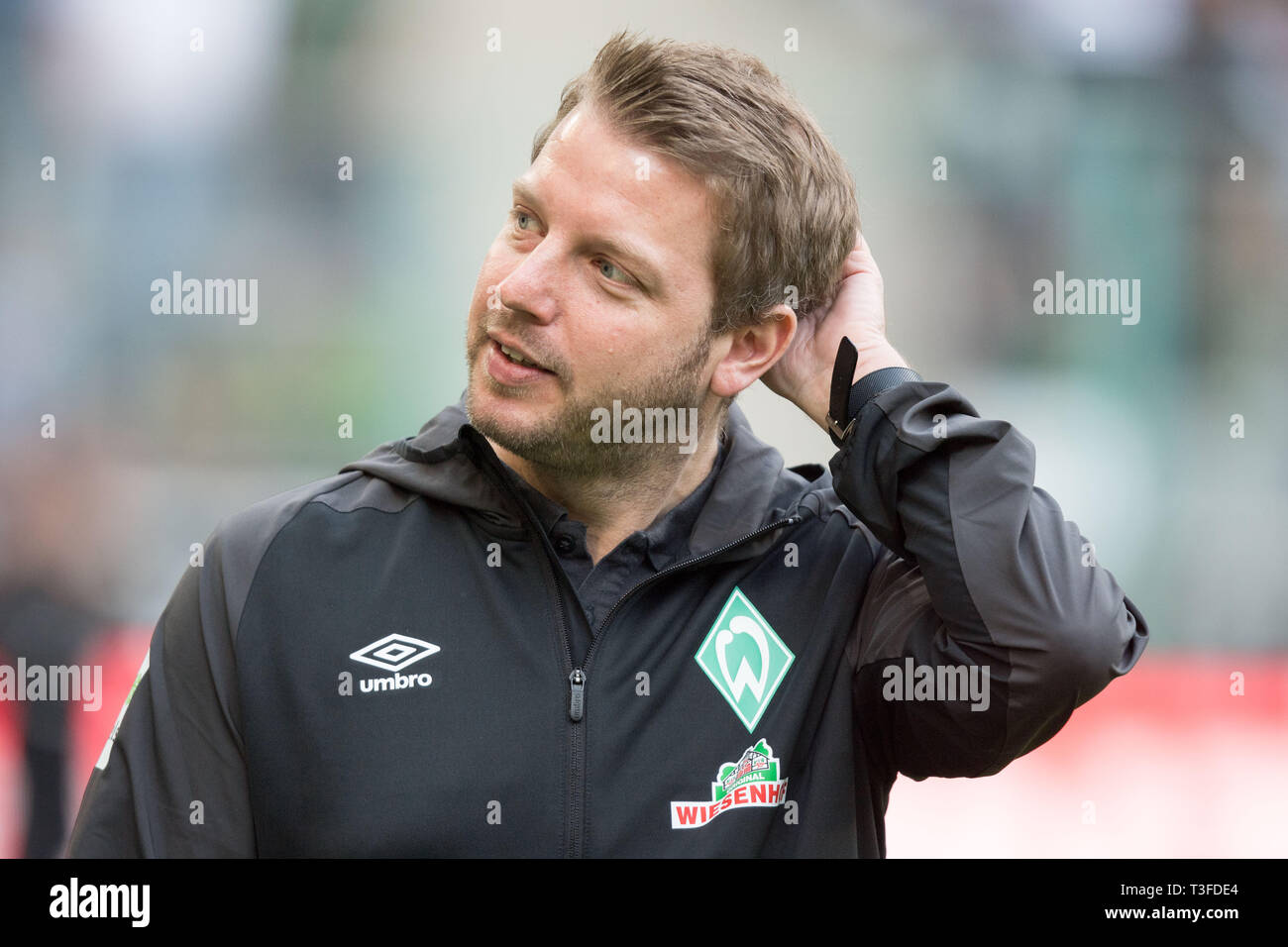 Borussia Monchengladbach, Deutschland. 07 Apr, 2019 Entrenador de Florian KOHFELDT (HB), Retrato, fútbol 1. Bundesliga, 28.La jornada, el Borussia Monchengladbach (MG) - Werder Bremen (HB) 1, 1, sobre el 07.04.2019 en el Borussia Monchengladbach/Alemania. € | Uso de crédito en todo el mundo: dpa/Alamy Live News Foto de stock