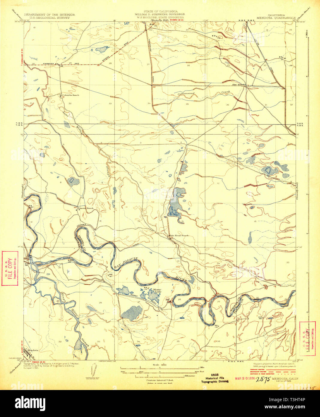 Mapa de mendota california fotografías e imágenes de alta resolución