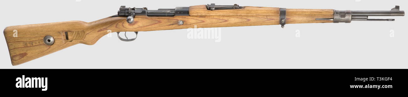 Rifles, carabina Mauser 98k, calibre 7,92 mm, 1934 - 1945, sólo Editorial-Use Foto de stock