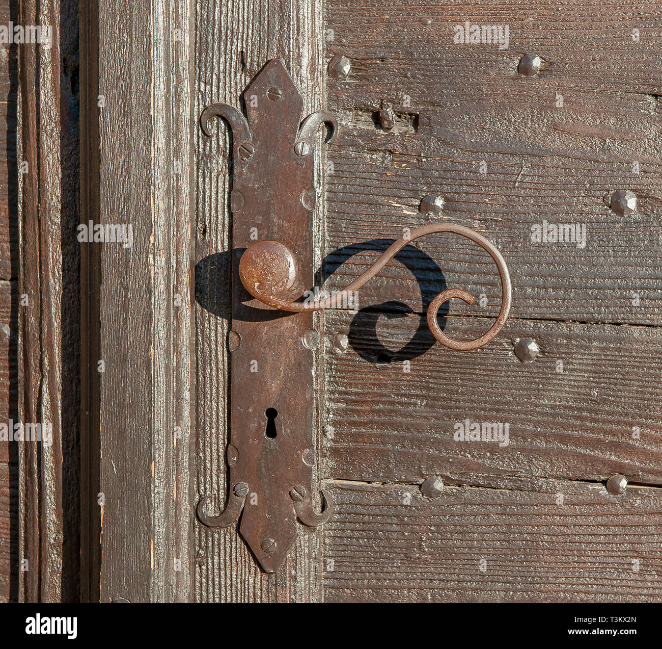 Cerradura de puerta antigua puerta Fotografía de stock - Alamy