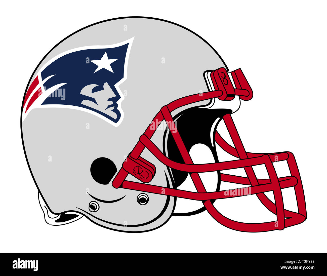 Los New England Patriots nfl super bow casco ilustración Fotografía de  stock - Alamy