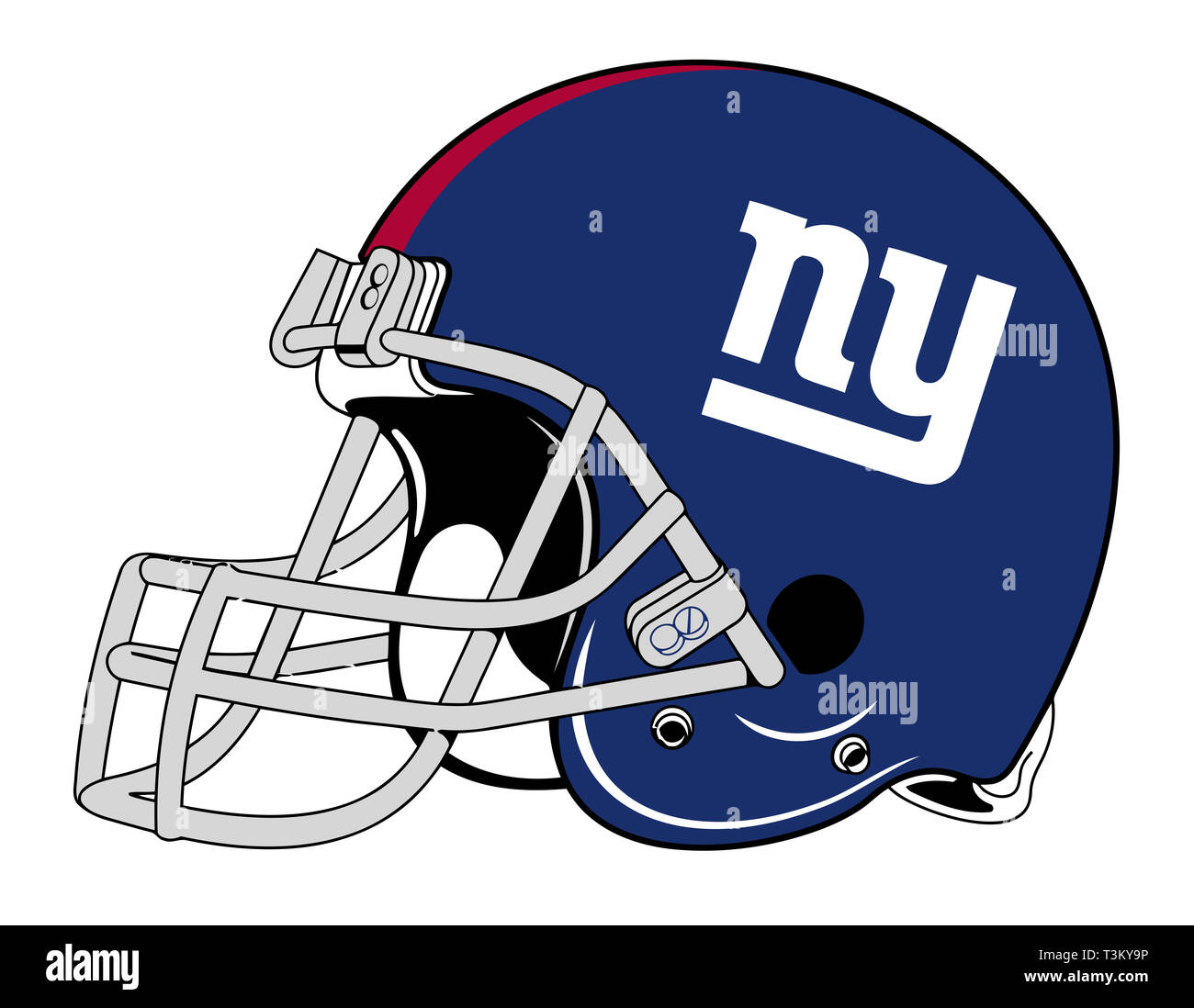 New York Giants casco deporte de equipo equipo ilustración Fotografía de  stock - Alamy