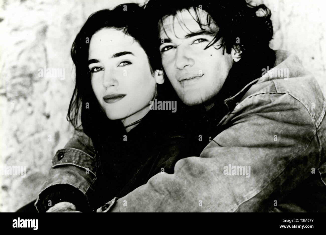 Antonio Banderas y Jennifer Connelly en la película de amor y de sombra, 1994 Foto de stock