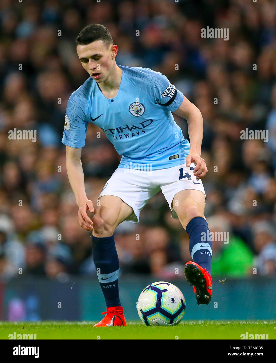 Manchester City's Phil poden Foto de stock
