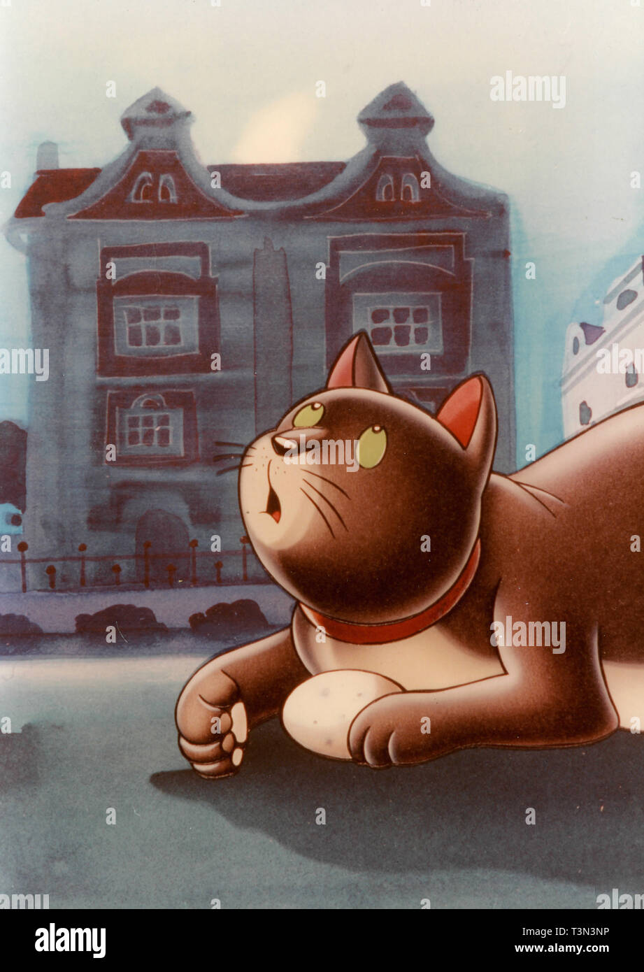 El gato Zorba, la animación de la película La Gabbianella e il Gatto, 1990  Fotografía de stock - Alamy