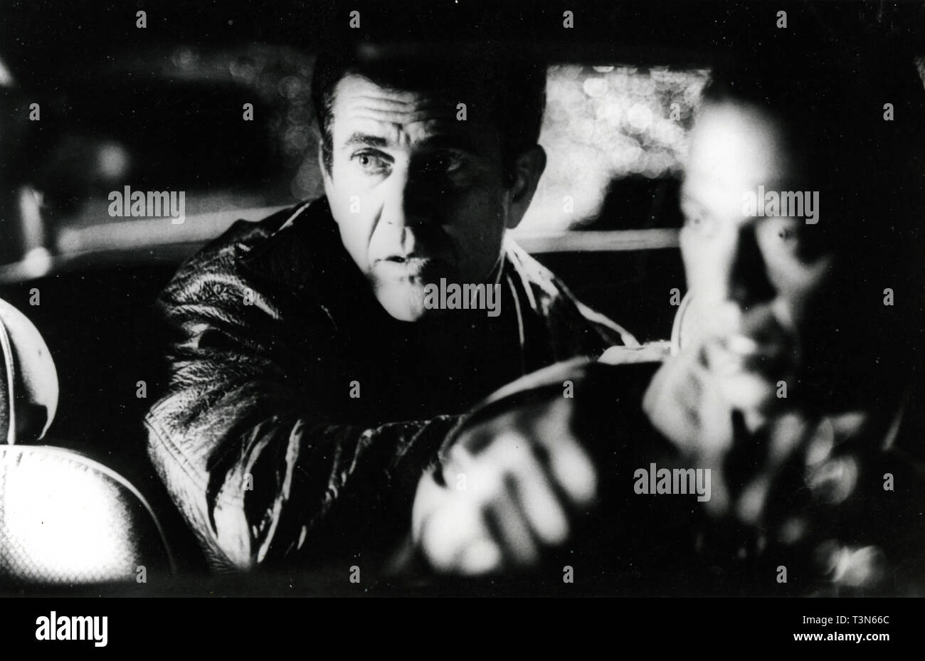 Actor Mel Gibson en la película teoría de la conspiración, 1997 Foto de stock