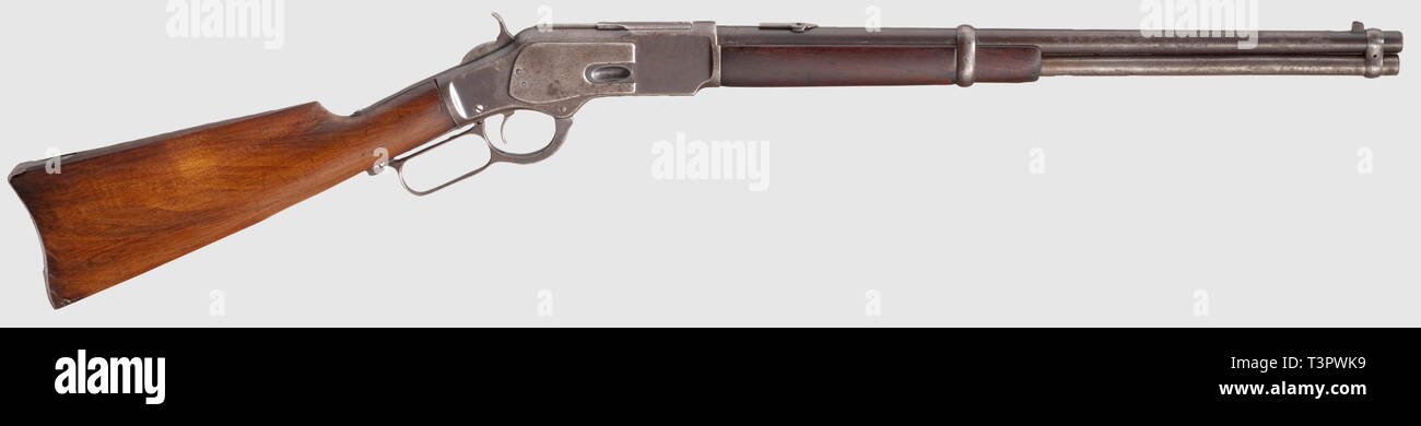 Civil de armas largas, los sistemas modernos, Winchester M 1873, Sillín ring carabina, calibre 44, sin número, WCF-Clearance-Info Additional-Rights-Not-Available Foto de stock