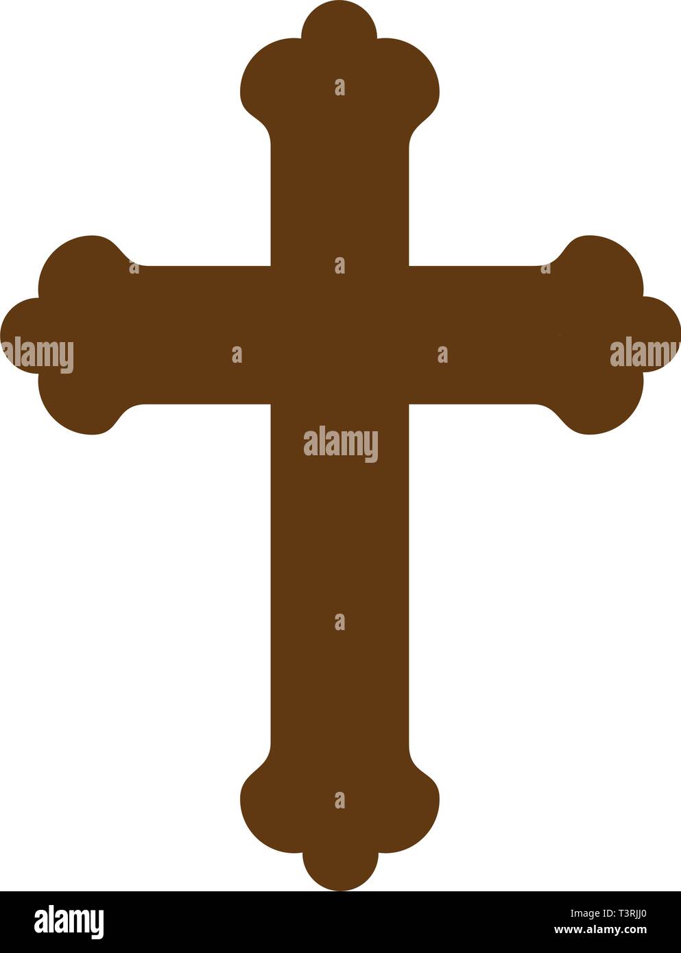 Primera comunión cruz de madera Imagen Vector de stock - Alamy