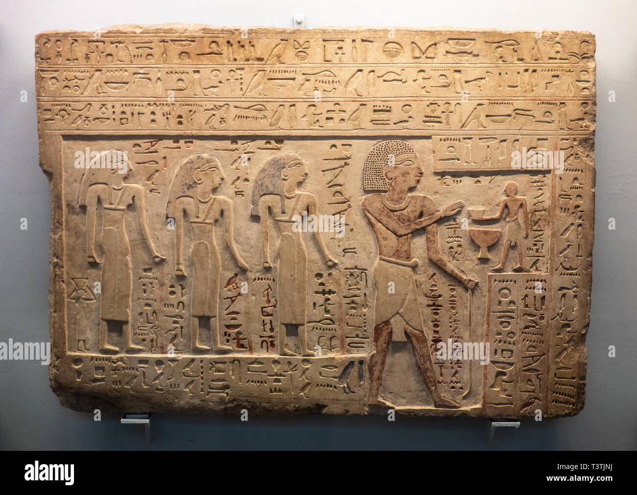 Jeroglíficos egipcios Foto de stock
