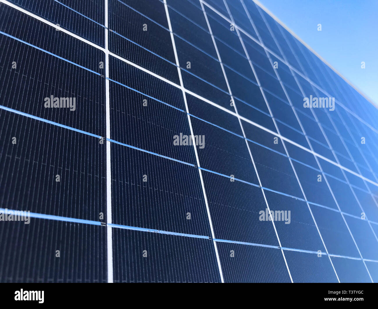 Estación de energía solar Foto de stock