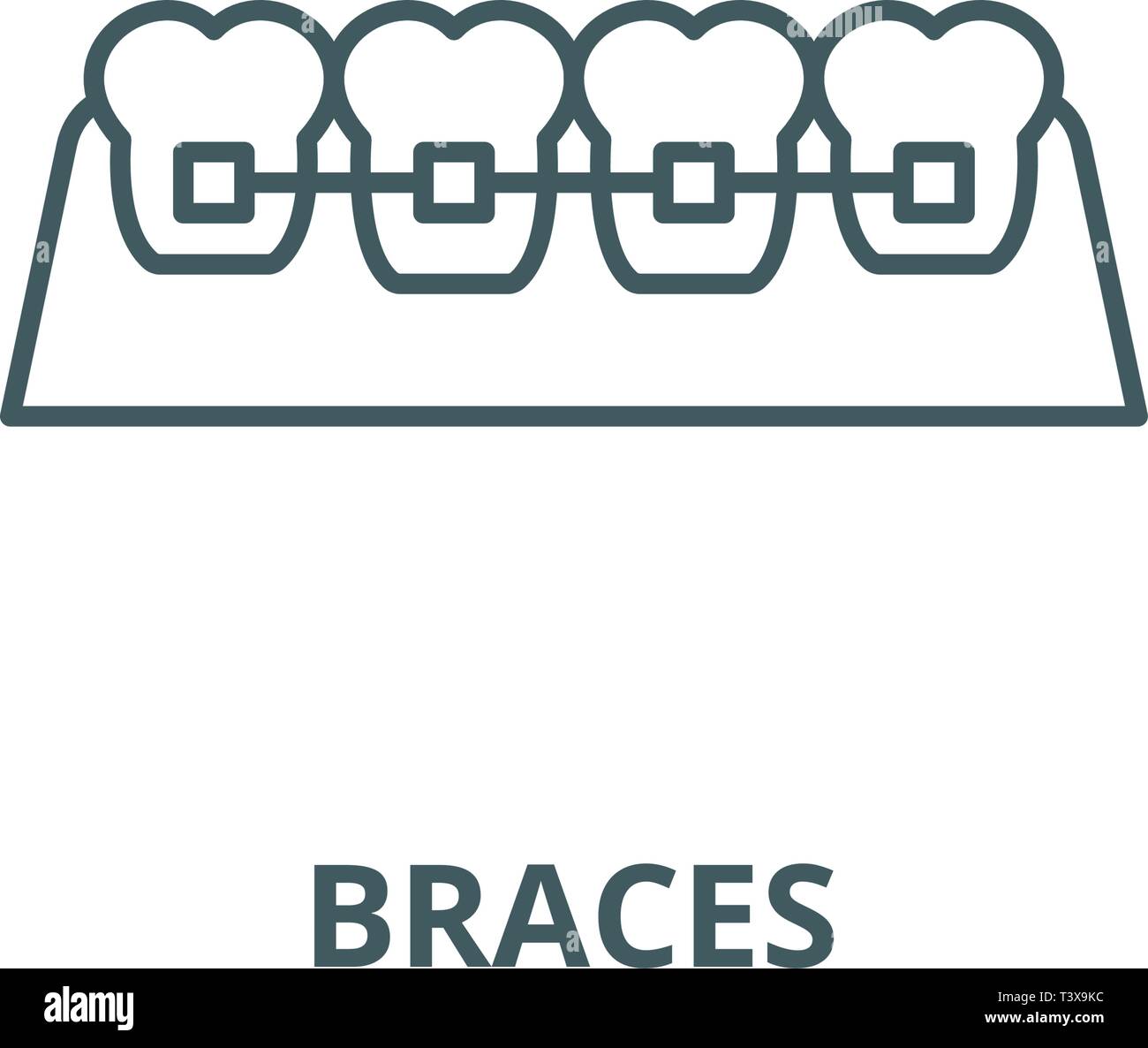 Icono De Linea De Aparatos Ortopedicos Vector Esquema De Llaves