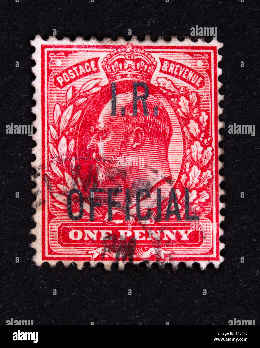 King Edward VII Postage Stamp Foto de stock