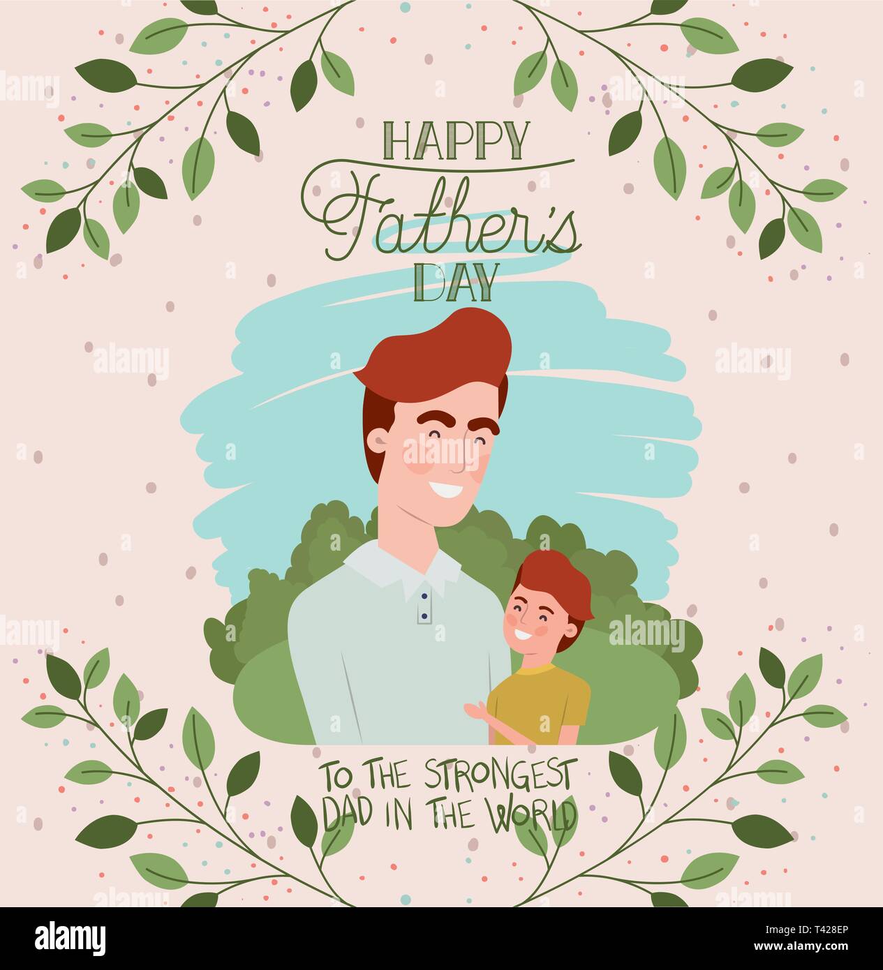 Vector - Feliz Día del Padre papá americano USA Fotografía de stock - Alamy