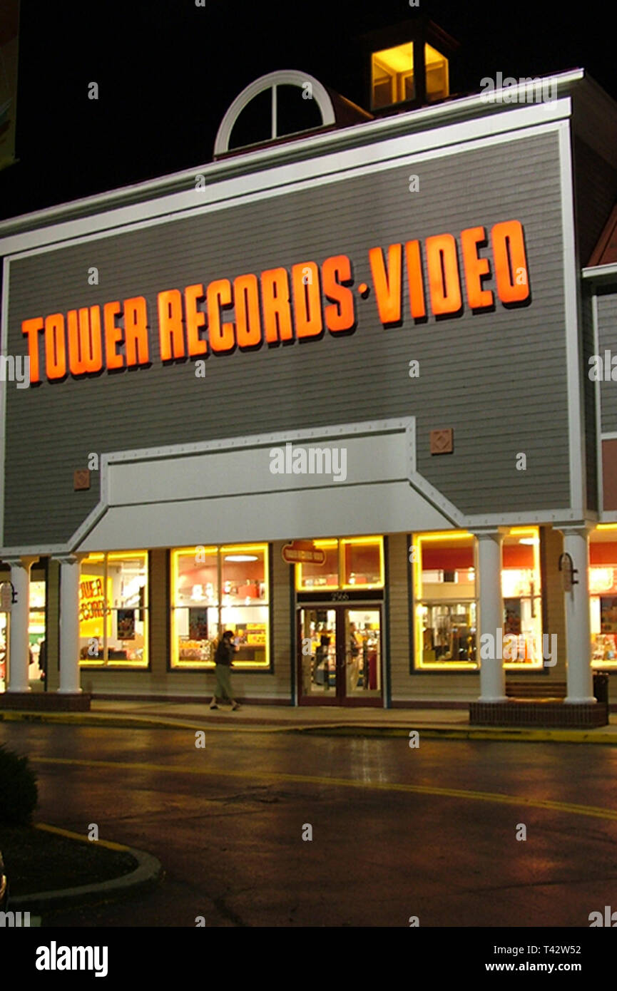 Tower Records en Annapolis, MD Foto de stock
