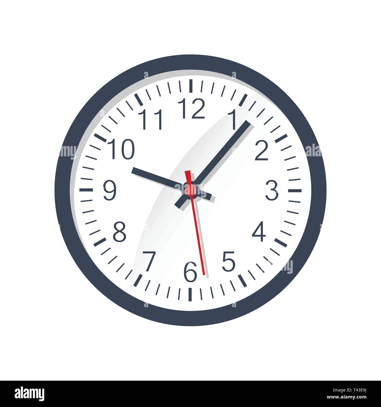 Icono de señal de reloj en estilo plano. Gestión del tiempo ilustración  vectorial sobre fondo blanco aisladas. Concepto de negocio con temporizador  Imagen Vector de stock - Alamy