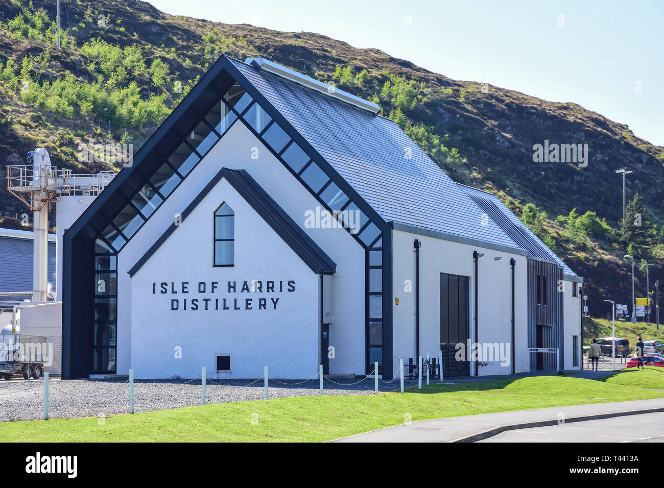Visitor Center, Isla de Harris Distillery, Tarbert (Tairbeart), Isla de Harris, Hébridas exteriores, Na h-Eileanan Siar, Escocia, Reino Unido Foto de stock