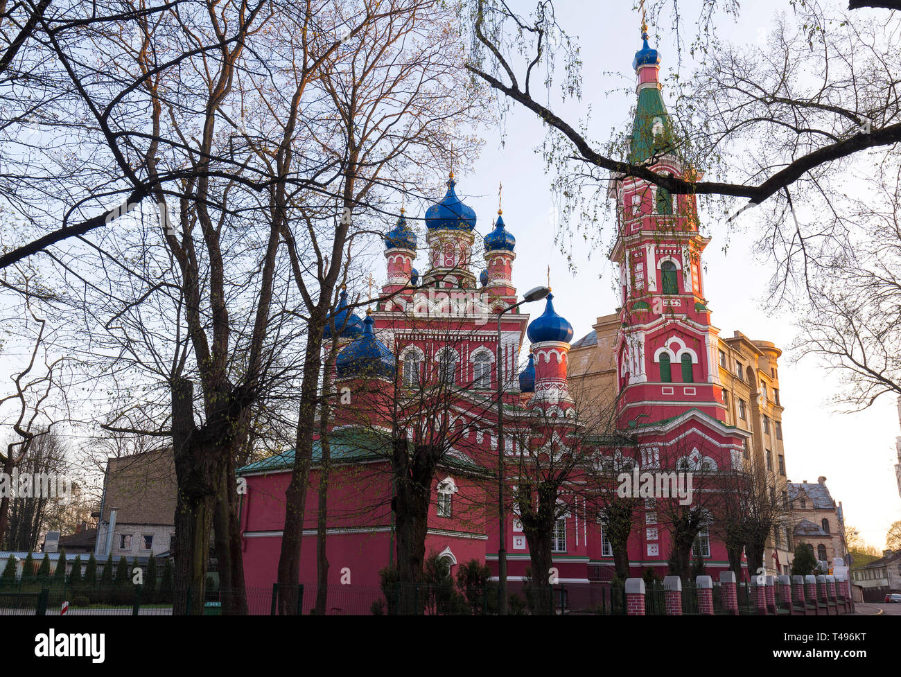 La iglesia ortodoxa de Santa Trinidad en Riga, Letonia Fotografía de stock  - Alamy