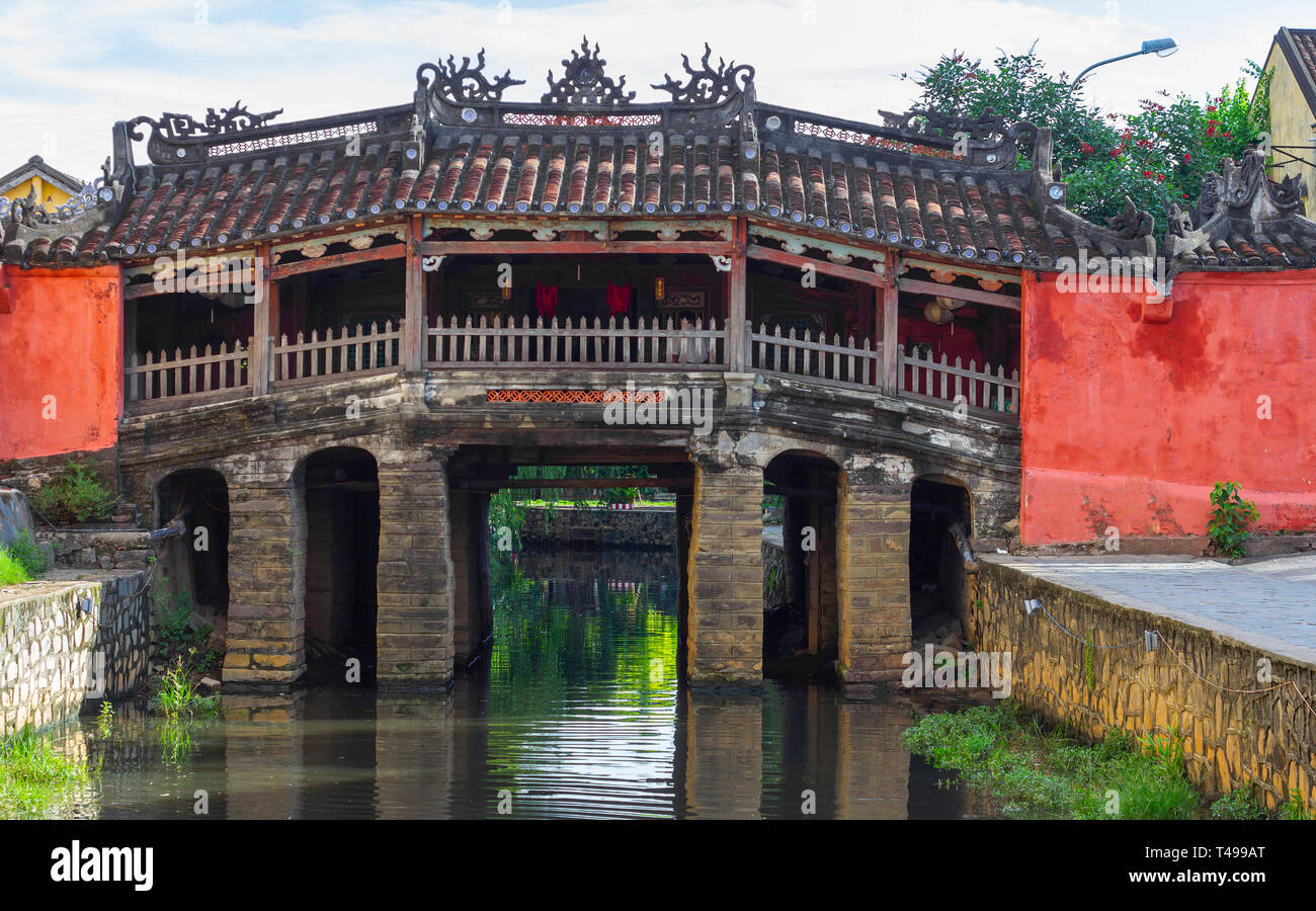 Puente en Hoi An Vietnam Foto de stock