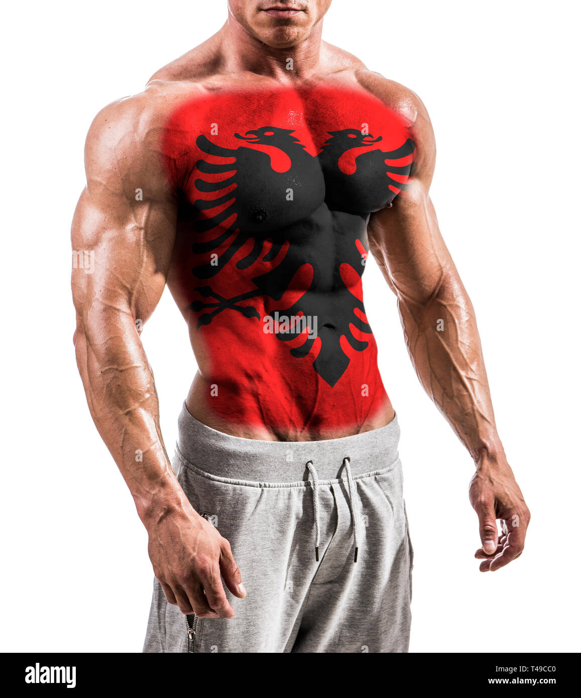 Hombre Musculoso Masturbandose