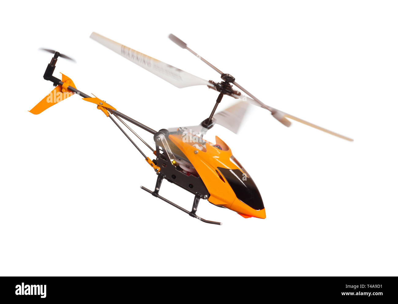 Flying RC helicóptero Foto de stock