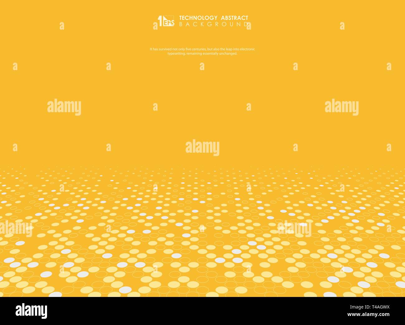 Vector Abstracto Fondo Amarillo Con Decoracion De Medias Tintas Puede Utilizar Para La Presentacion Anuncio Afiche Ilustracion Eps Vectoriales10 Imagen Vector De Stock Alamy