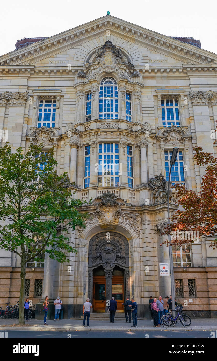 Kriminalgericht, Turmstrasse), Moabit, Mitte, Berlin, Deutschland Foto de stock