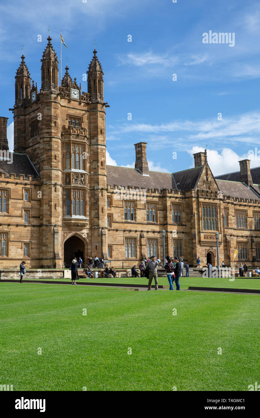 Australia La Primera Universidad La Universidad De Sydney En El Centro De Sydney Nueva Gales Del Sur Australia Fotografia De Stock Alamy