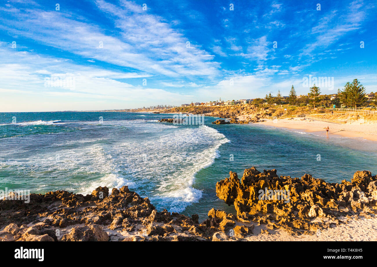 Trigg Playa de la costa de los suburbios del norte de Perth Foto de stock