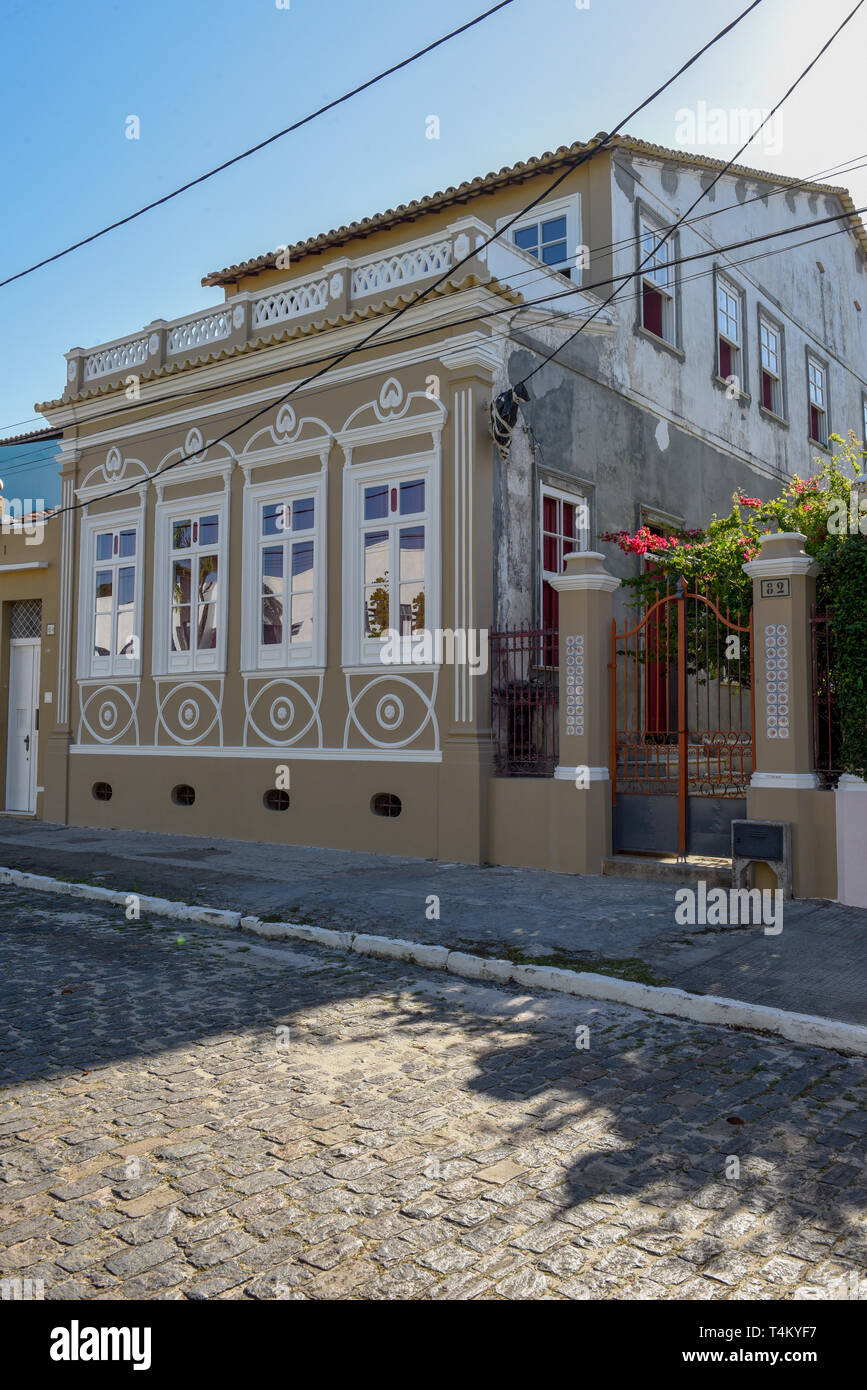 Casa de la famosa cantante de bossa nova Vinicius de Moraes, en la Isla de Itaparica en Brasil Foto de stock