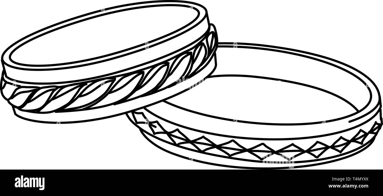 Ilustración de anillos de boda. Dibujo de líneas Imagen Vector de stock -  Alamy