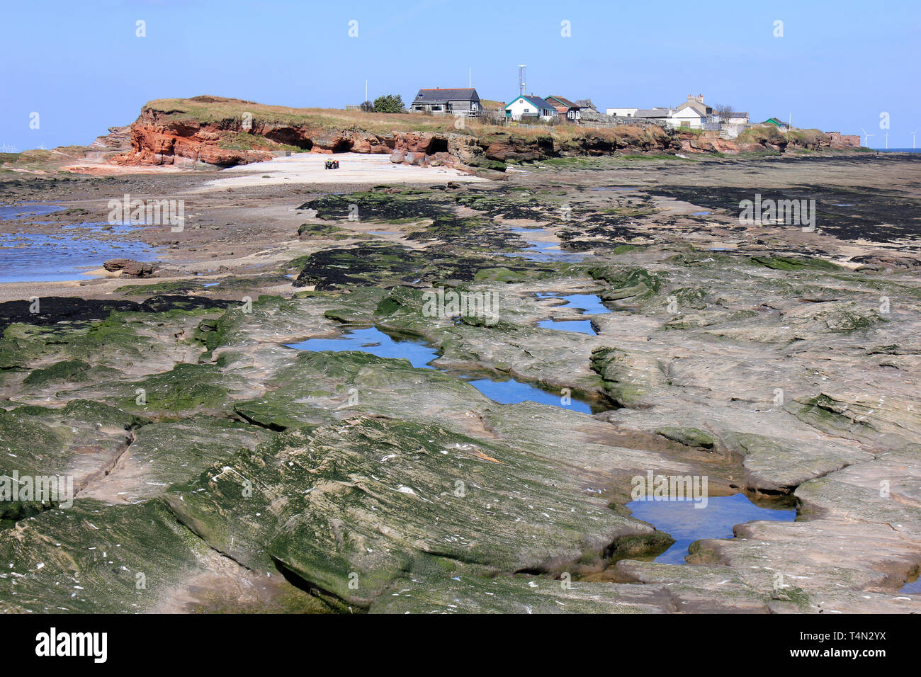 Hilbre Island, Dee estuario, Wirral, REINO UNIDO Foto de stock