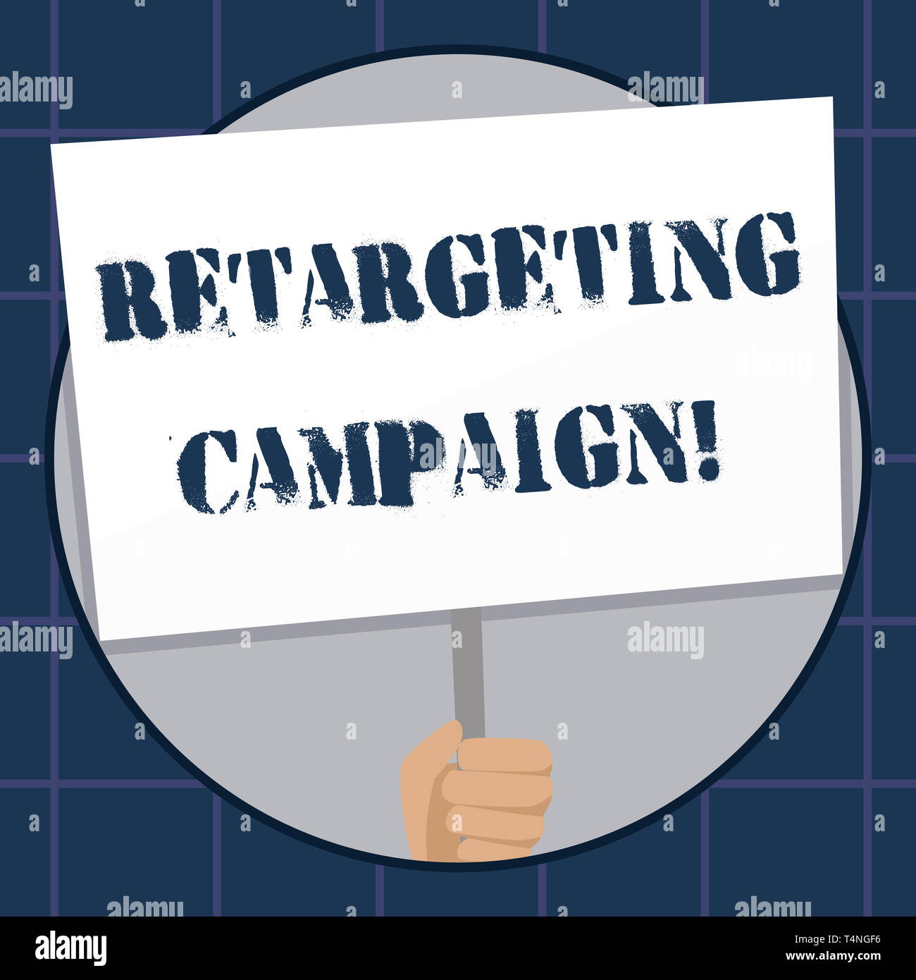 Escritura a mano conceptual mostrando una reorientación de la campaña. Concepto Significado