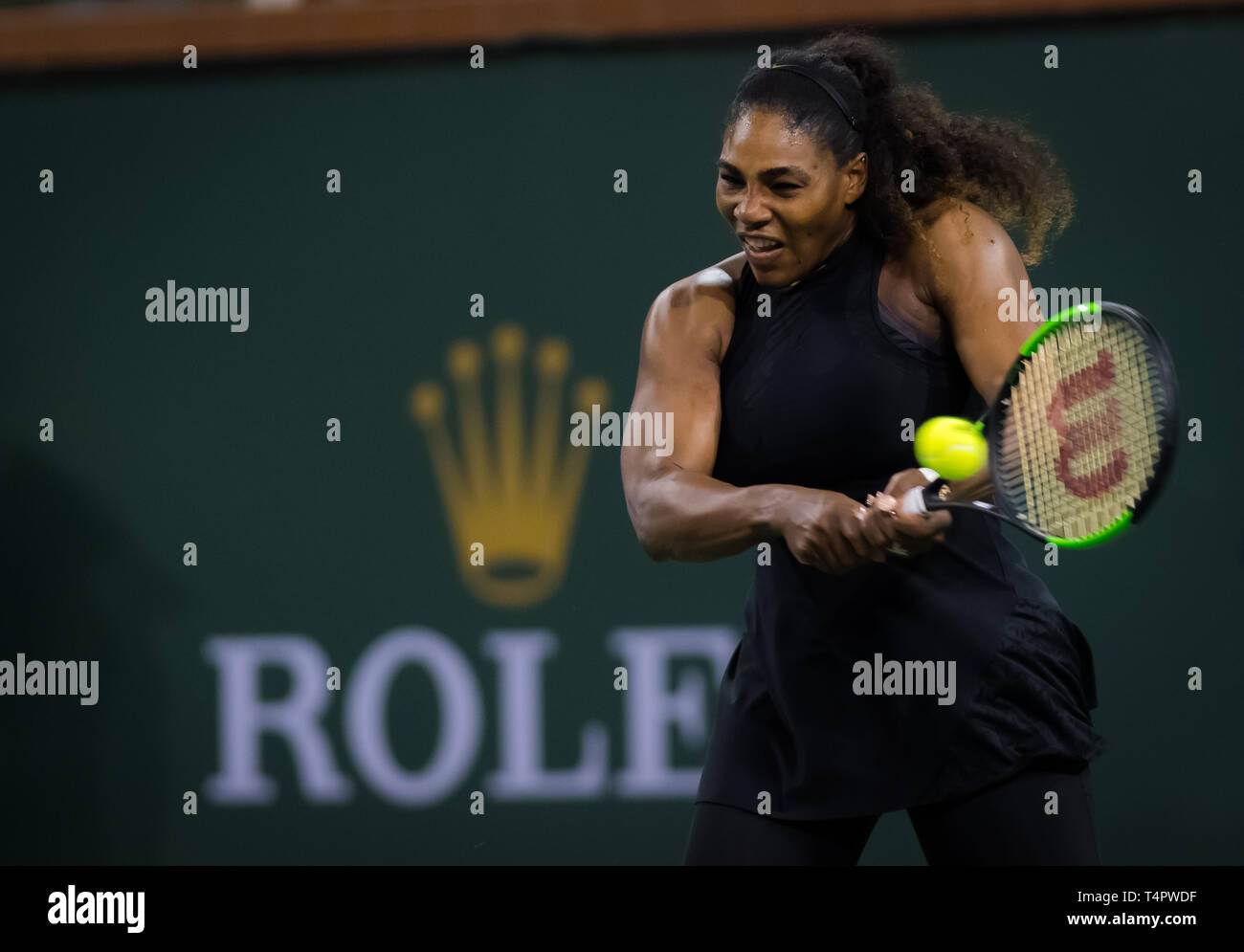 Indian Wells Estados Unidos De America 12 Marzo Serena Williams De Estados Unidos En El 2018 Bnp Paribas Wta Abierto Torneo De Tenis Premier Fotografia De Stock Alamy