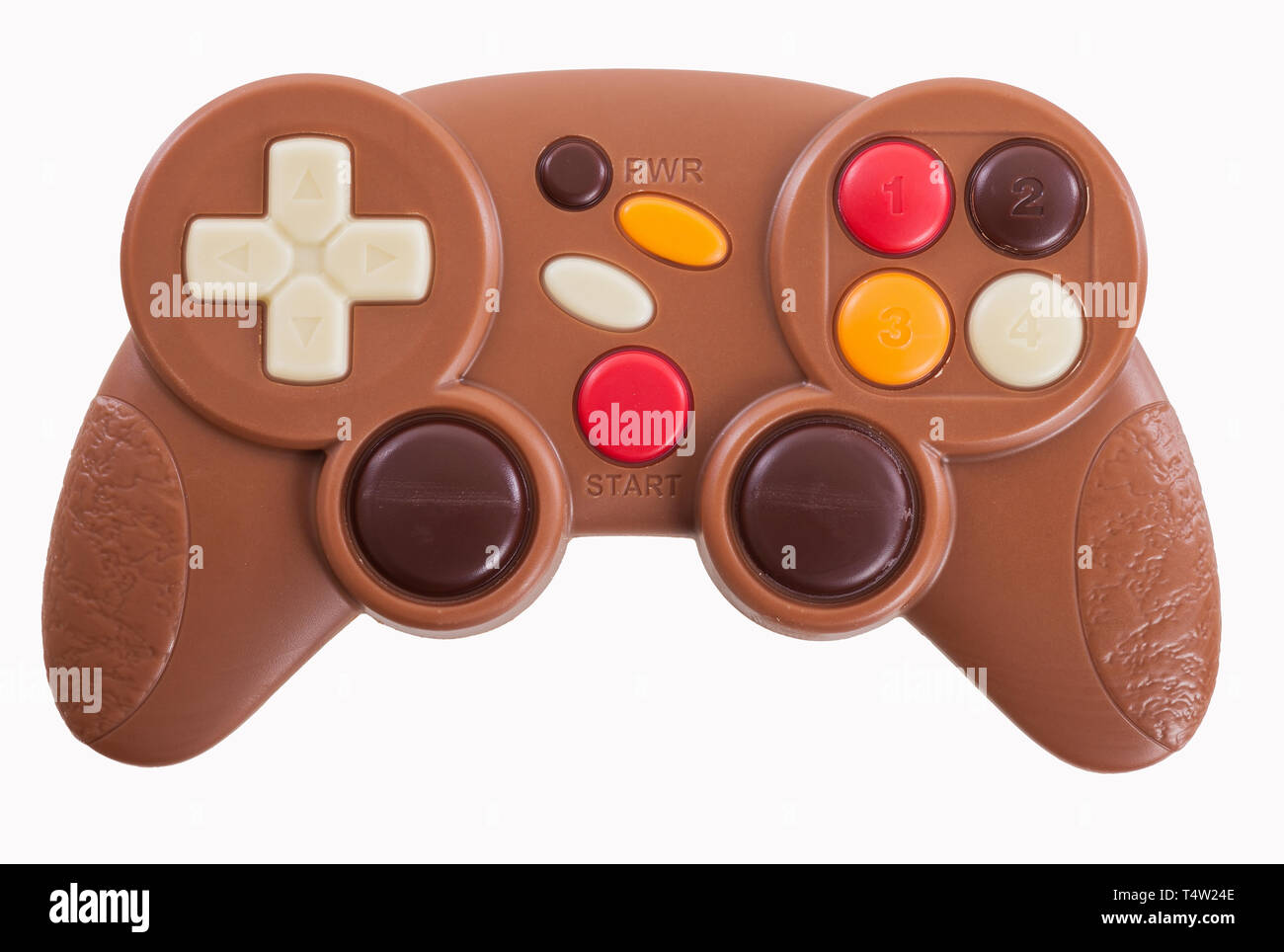 Video game controller hechas de chocolate Foto de stock