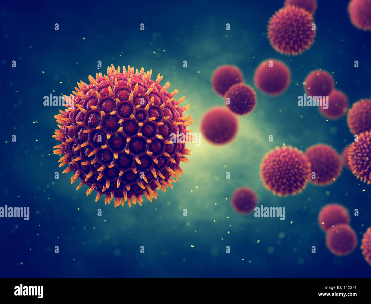 La alergia al polen es también conocida como fiebre del heno o rinitis alérgica Foto de stock