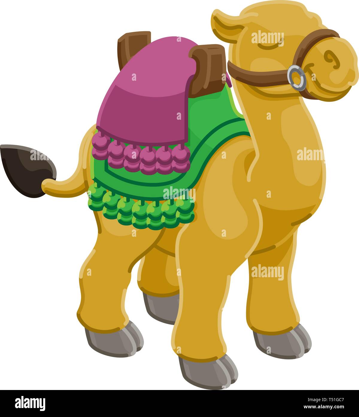 Personaje de dibujos animados de animales camellos Imagen Vector de stock -  Alamy