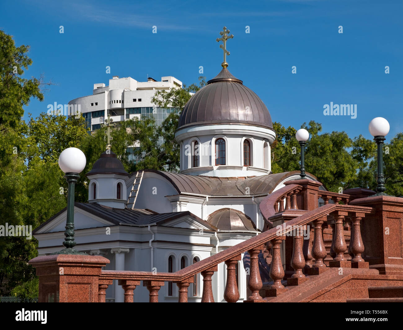 Capilla de la catedral Alexander-Nevsky en Simferopol, Crimea Foto de stock